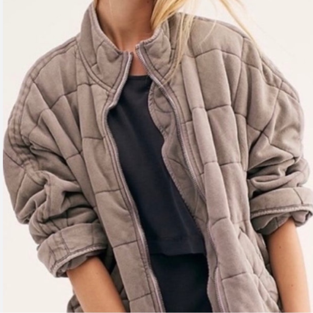 Free People Dolman Quilted Jacket in Enchanted Moon
